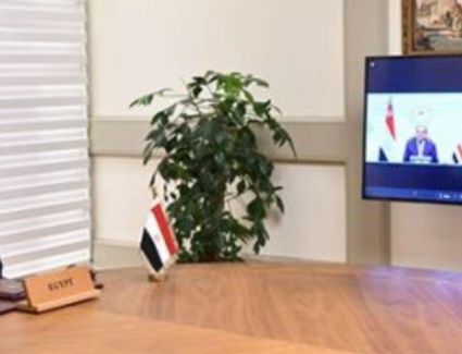 الرئيس في اتصالاً هاتفياً مع المستشارة الألمانية