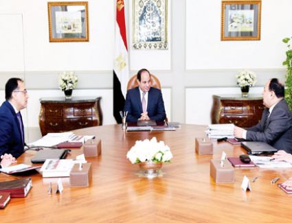  وجه الرئيس عبد الفتاح السيسى بالاستمرار فى اتخاذ جميع الإجراءات اللازمة للتنفيذ الناجح لبرنامج الإصلاح الاقتصادي