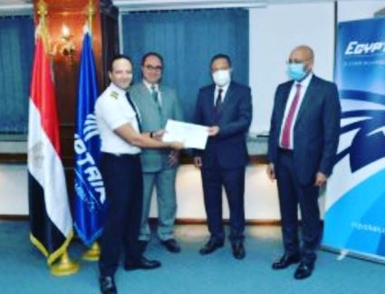 شباب الأحزاب تكرم الكابتن الطيار محمد الصعيدي