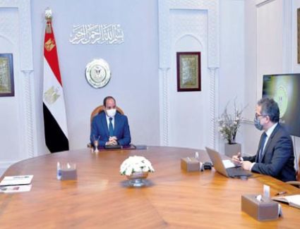 الرئيس: ضرورة ضمان تمتع السائحين بكافة أشكال الرعاية وحسن الإقامة