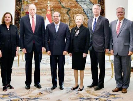 الرئيس: تعزيز العلاقات مع الولايات المتحدة فى إطار الاحترام المتبادل والمصلحة المشتركة