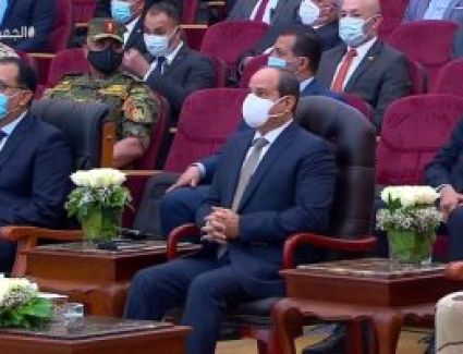 بدء فعاليات افتتاح مشروعات الإنتاج الحيوانى والألبان بحضور الرئيس السيسي