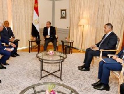 الرئيس السيسى يستقبل رئيس "لورسن" الألمانية للصناعات البحرية