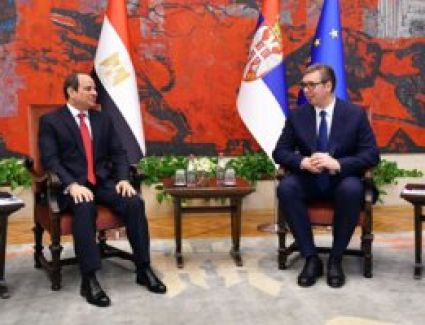 الرئيس الصربى: افتتاح خط طيران مباشر بين القاهرة وبلجراد لتسهيل عملية الاستثمار