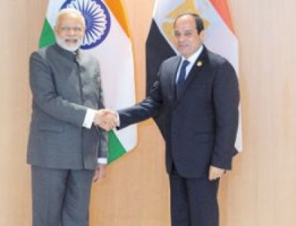 رئيس الوزراء الهندى للرئيس السيسى عبر تويتر: زيارتك لبلادنا تاريخية