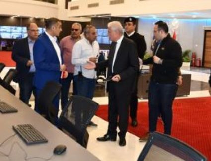 محافظ جنوب سيناء يتفقد مبنى الرصد الأمنى الموحد استعدادا لافتتاحه