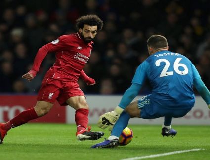 أحرز النجم المصري محمد صلاح هدف ليفربول الأول في مرمى واتفورد في الدقيقة67،
