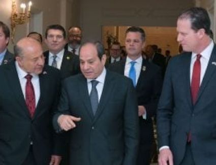 الرئيس السيسى ووفد النواب الأمريكى: حل الدولتين السبيل لاستعادة استقرار المنطقة