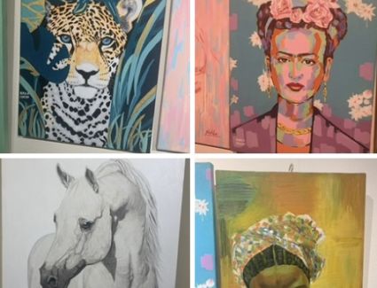 تشارك الفنانة التشكيلية نهلة مجدى بجاليرى لمسات بالدقى 