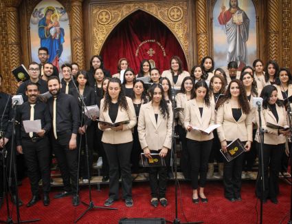 أسقف حلوان يدشن كنيسة الأنبا أنطونيوس بأطلس ويرسم القس كاراس عبد الله قمصا