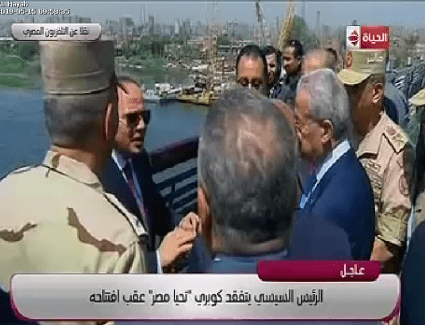 تفقد الرئيس عبد الفتاح السيسى،كوبرى تحيا مصر