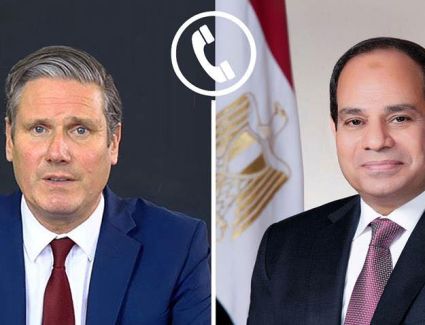 الرئيس السيسي يتلقى اتصالا هاتفيا من رئيس وزراء المملكة المتحدة