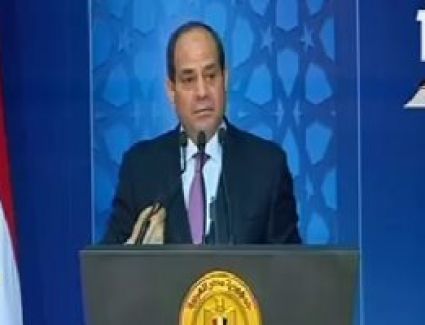 كلمة السيسى فى "ليلة القدر": هدفنا الحفاظ على جوهر الدين وتوعية النشء