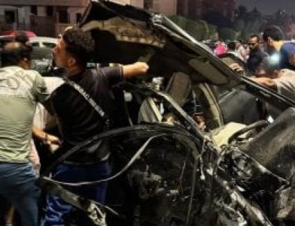 حادث مأساوي بالتجمع.. الحماية المدنية تستخرج جثتين من سيارة