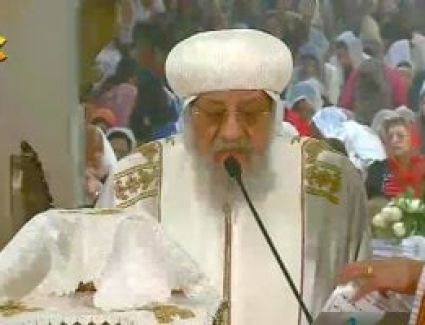 البابا تواضروس يترأس قداس أحد الشعانين من الكاتدرائية المرقسية بالإسكندرية